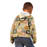 Mele Kalikimaka Hawaii Christmas Kid Hoodie Melemele Mama Seamless Floral Motif LT9 - Polynesian Pride