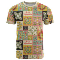 Mele Kalikimaka Hawaii Christmas T Shirt Melemele Mama Seamless Floral Motif LT9 Beige - Polynesian Pride
