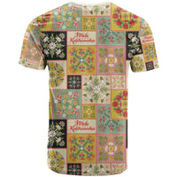 Mele Kalikimaka Hawaii Christmas T Shirt Melemele Mama Seamless Floral Motif LT9 - Polynesian Pride