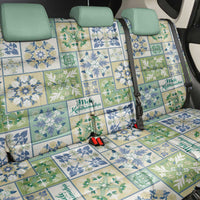 Mele Kalikimaka Hawaii Christmas Back Car Seat Cover Omaomao Seamless Floral Motif LT9 - Polynesian Pride