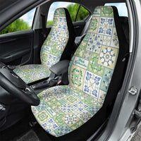 Mele Kalikimaka Hawaii Christmas Car Seat Cover Omaomao Seamless Floral Motif LT9 - Polynesian Pride