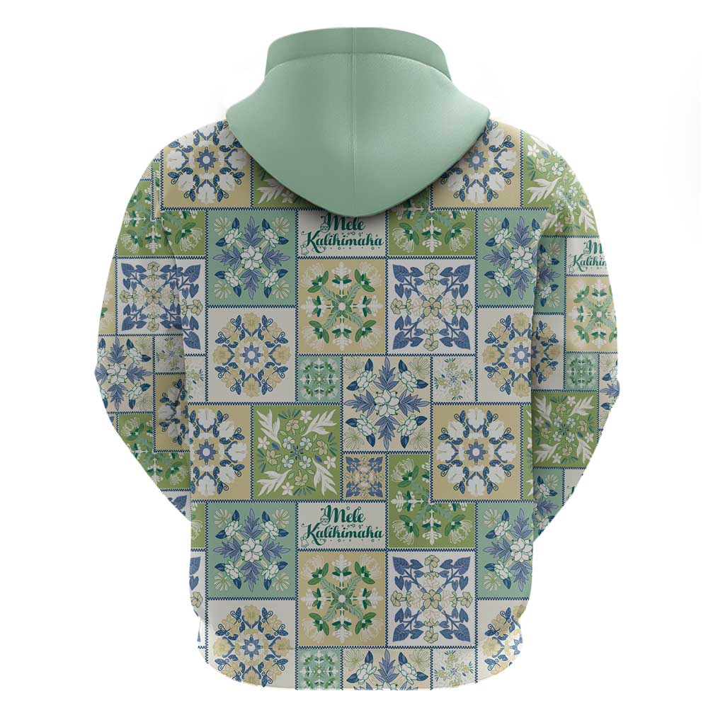 Mele Kalikimaka Hawaii Christmas Hoodie Omaomao Seamless Floral Motif LT9 - Polynesian Pride