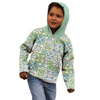 Mele Kalikimaka Hawaii Christmas Kid Hoodie Omaomao Seamless Floral Motif LT9 - Polynesian Pride