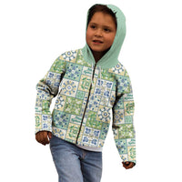 Mele Kalikimaka Hawaii Christmas Kid Hoodie Omaomao Seamless Floral Motif LT9 - Polynesian Pride