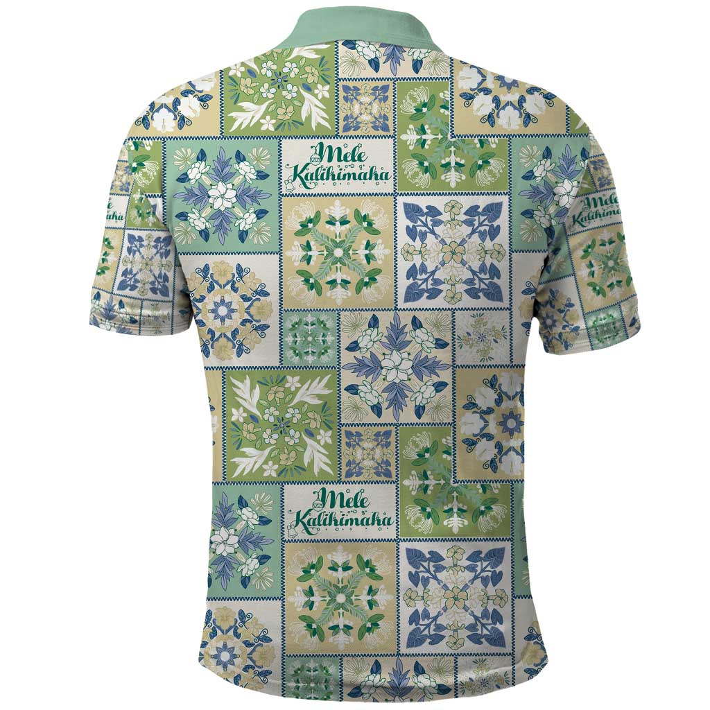 Mele Kalikimaka Hawaii Christmas Polo Shirt Omaomao Seamless Floral Motif LT9 - Polynesian Pride