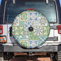 Mele Kalikimaka Hawaii Christmas Spare Tire Cover Omaomao Seamless Floral Motif LT9 Green - Polynesian Pride