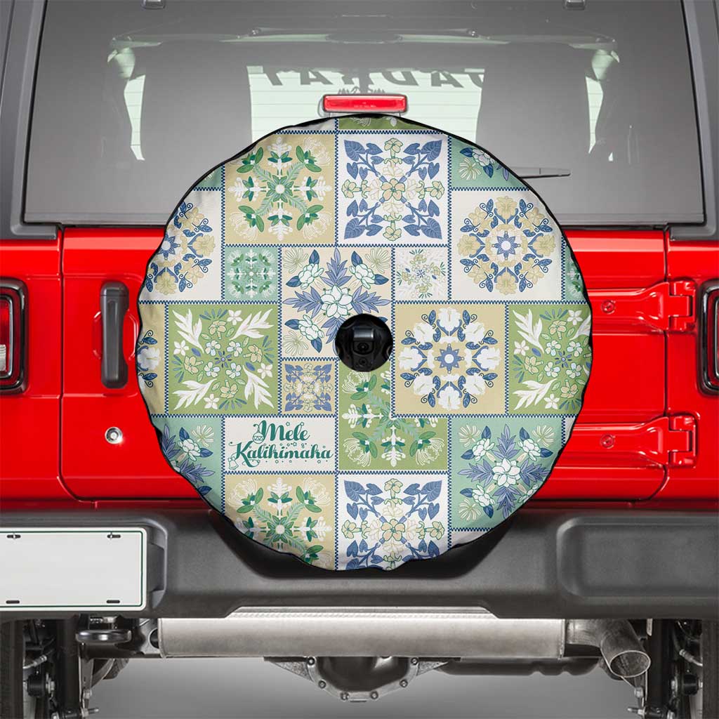 Mele Kalikimaka Hawaii Christmas Spare Tire Cover Omaomao Seamless Floral Motif LT9 - Polynesian Pride