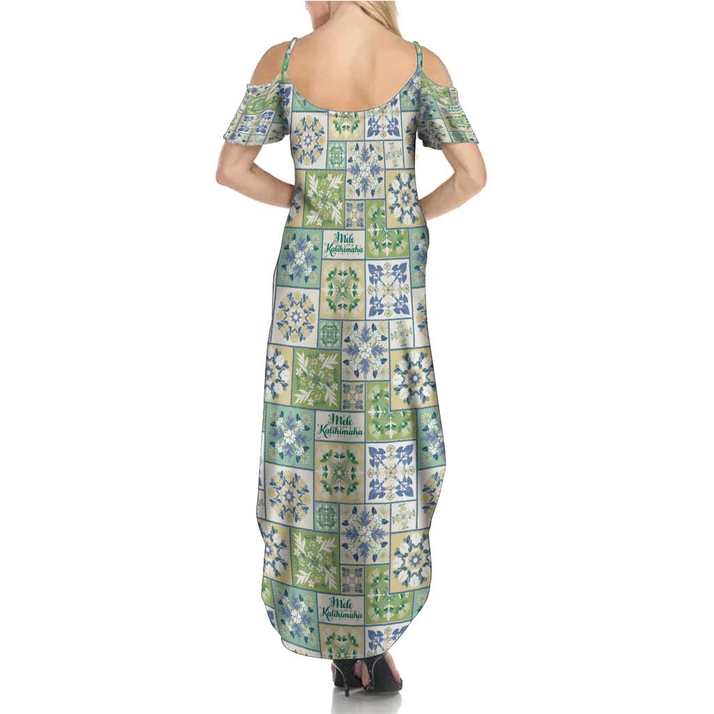 Mele Kalikimaka Hawaii Christmas Summer Maxi Dress Omaomao Seamless Floral Motif LT9 - Polynesian Pride