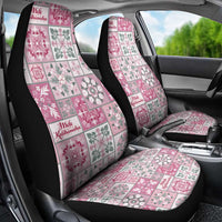 Mele Kalikimaka Hawaii Christmas Car Seat Cover Akala Seamless Floral Motif LT9 - Polynesian Pride