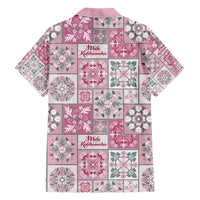 Mele Kalikimaka Hawaii Christmas Family Matching Short Sleeve Bodycon Dress and Hawaiian Shirt Akala Seamless Floral Motif LT9 - Polynesian Pride
