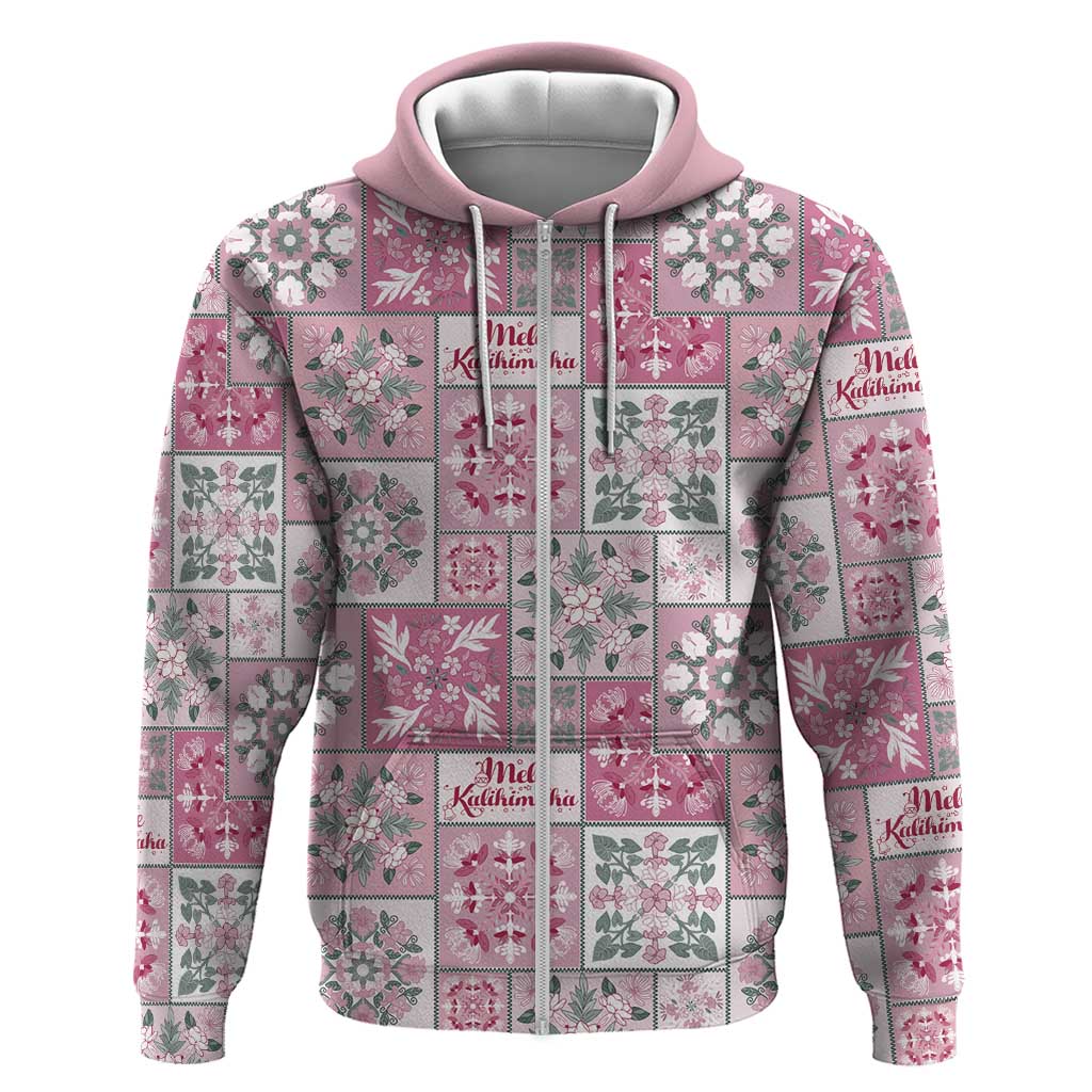 Mele Kalikimaka Hawaii Christmas Hoodie Akala Seamless Floral Motif - Polynesian Pride