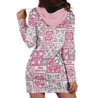 Mele Kalikimaka Hawaii Christmas Hoodie Dress Akala Seamless Floral Motif LT9 - Polynesian Pride