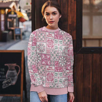 Mele Kalikimaka Hawaii Christmas Ugly Christmas Sweater Akala Seamless Floral Motif - Polynesian Pride