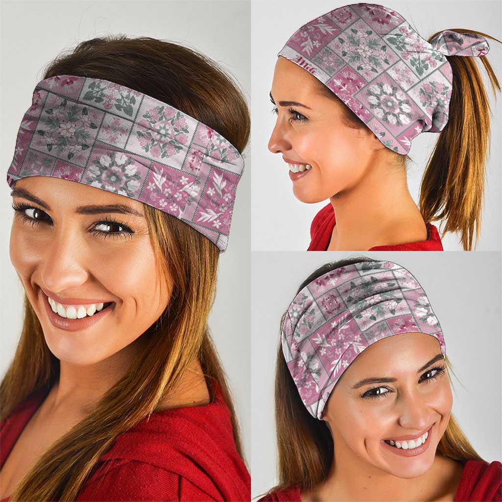 Mele Kalikimaka Hawaii Christmas Neck Gaiter Akala Seamless Floral Motif - Polynesian Pride