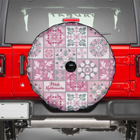 Mele Kalikimaka Hawaii Christmas Spare Tire Cover Akala Seamless Floral Motif LT9 - Polynesian Pride