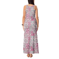 Mele Kalikimaka Hawaii Christmas Tank Maxi Dress Akala Seamless Floral Motif LT9 - Polynesian Pride