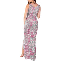Mele Kalikimaka Hawaii Christmas Tank Maxi Dress Akala Seamless Floral Motif LT9 - Polynesian Pride