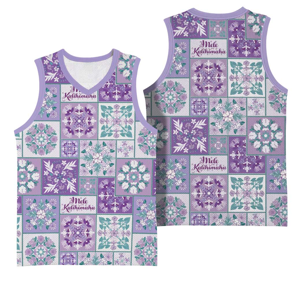 Mele Kalikimaka Hawaii Christmas Basketball Jersey Poni Seamless Floral Motif LT9 - Polynesian Pride