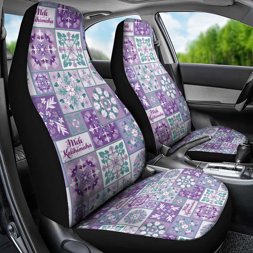 Mele Kalikimaka Hawaii Christmas Car Seat Cover Poni Seamless Floral Motif LT9 - Polynesian Pride