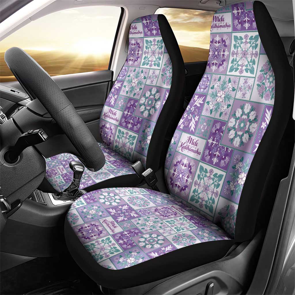 Mele Kalikimaka Hawaii Christmas Car Seat Cover Poni Seamless Floral Motif LT9 - Polynesian Pride