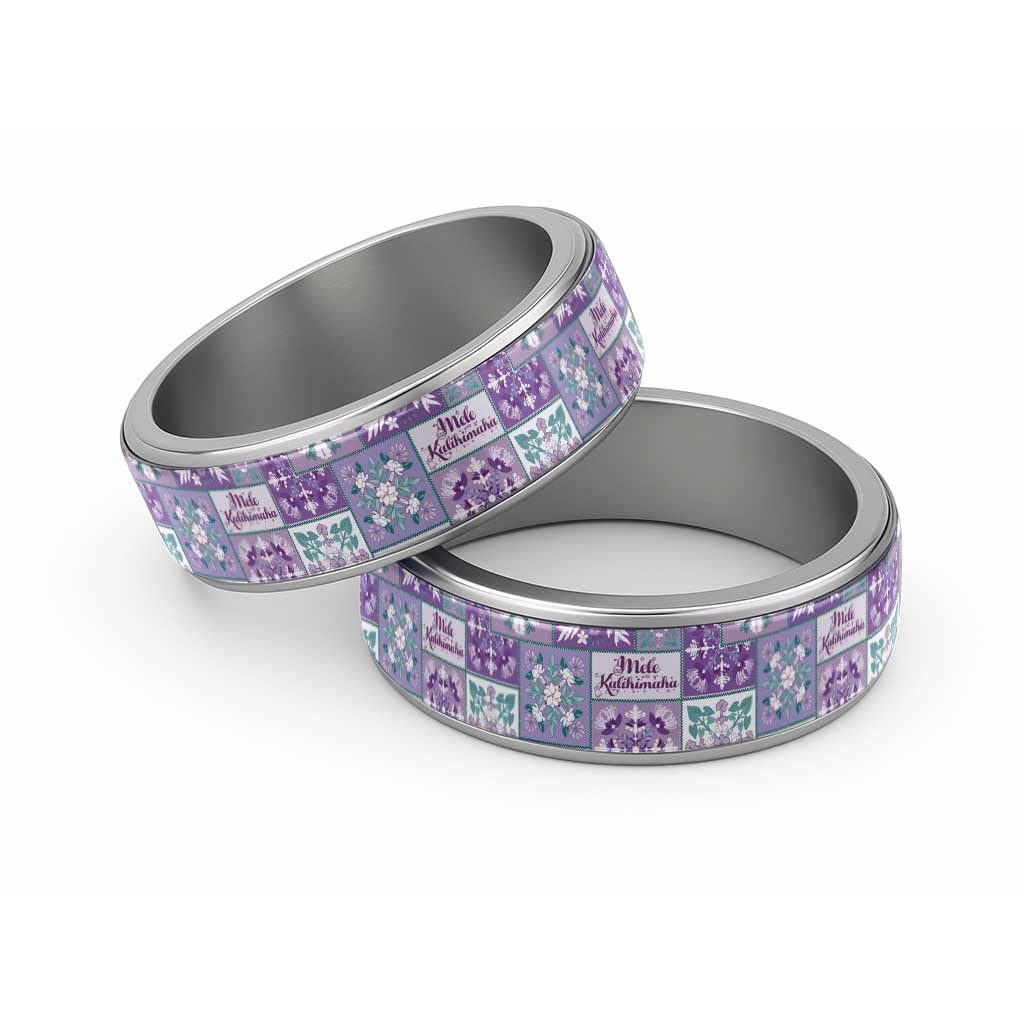 Mele Kalikimaka Hawaii Christmas Classic Ring Poni Seamless Floral Motif - Polynesian Pride