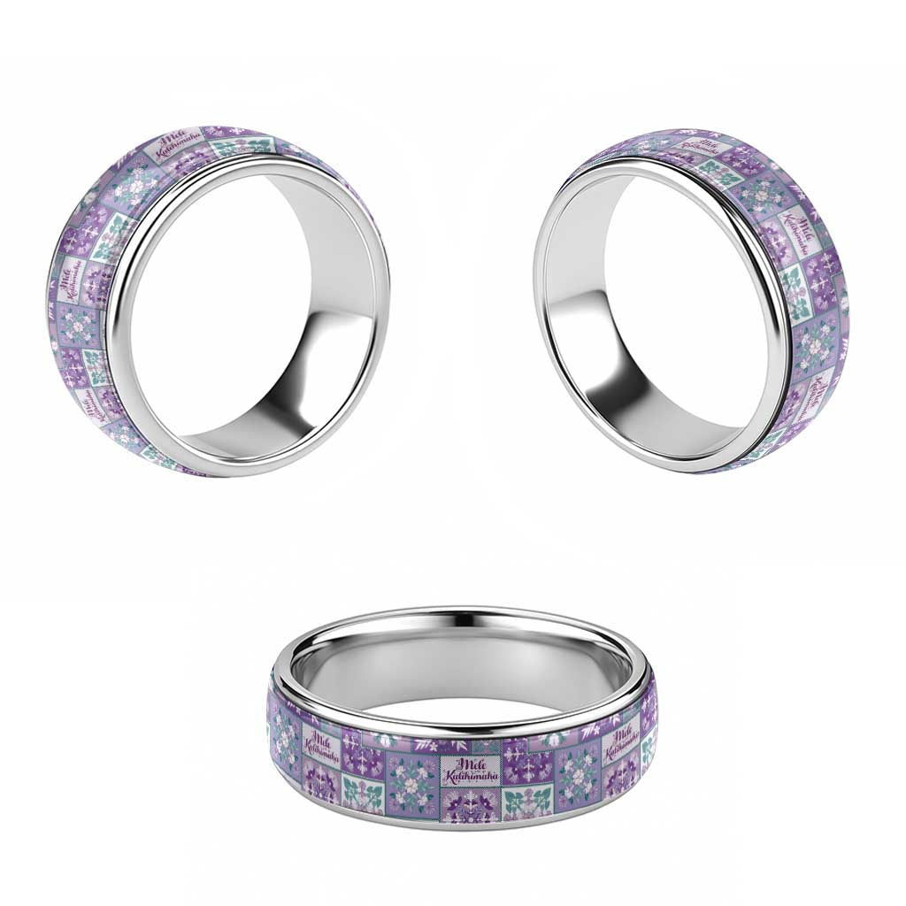Mele Kalikimaka Hawaii Christmas Classic Ring Poni Seamless Floral Motif - Polynesian Pride