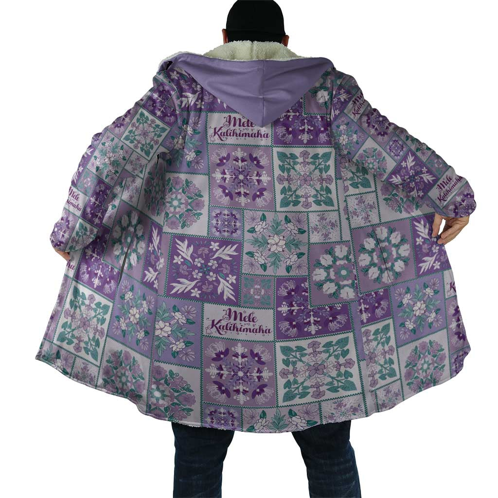 Mele Kalikimaka Hawaii Christmas Cloak Poni Seamless Floral Motif LT9 - Polynesian Pride