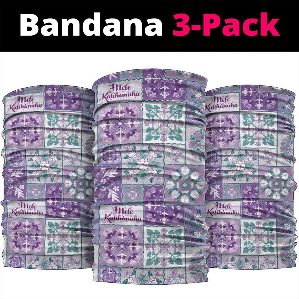 Mele Kalikimaka Hawaii Christmas Neck Gaiter Poni Seamless Floral Motif - Polynesian Pride