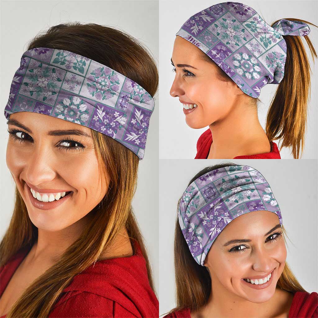 Mele Kalikimaka Hawaii Christmas Neck Gaiter Poni Seamless Floral Motif - Polynesian Pride