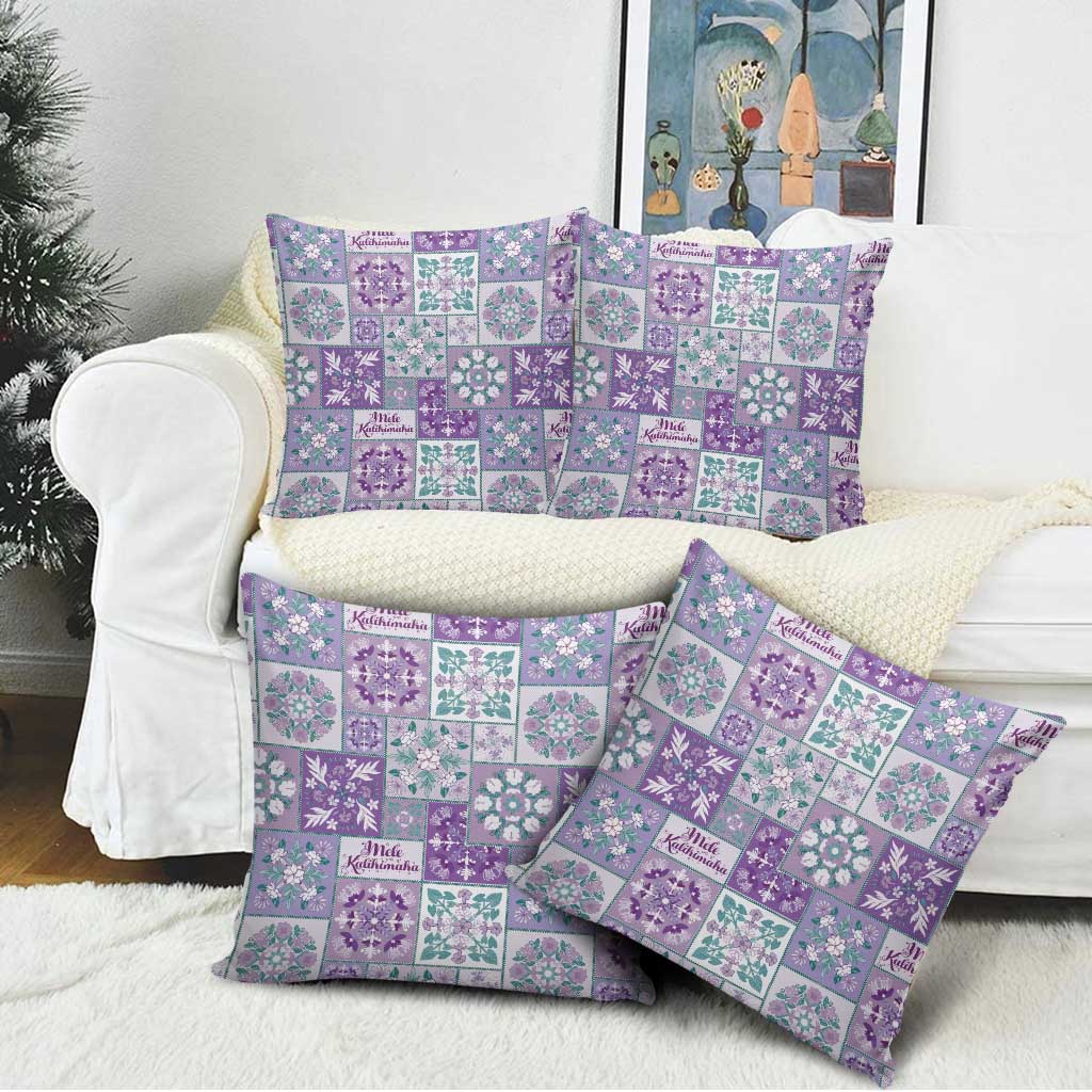 Mele Kalikimaka Hawaii Christmas Pillow Cover Poni Seamless Floral Motif - Polynesian Pride