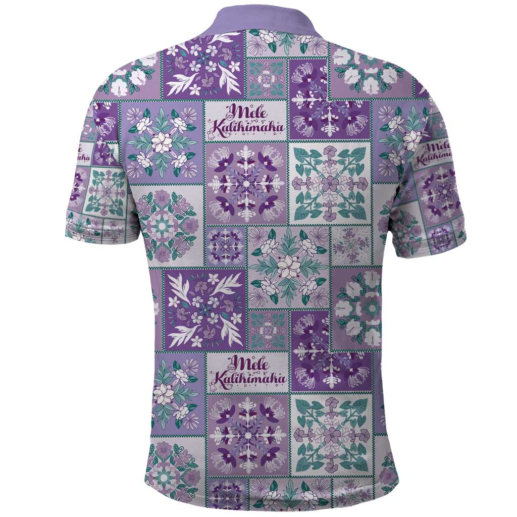 Mele Kalikimaka Hawaii Christmas Polo Shirt Poni Seamless Floral Motif LT9 - Polynesian Pride