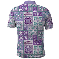 Mele Kalikimaka Hawaii Christmas Polo Shirt Poni Seamless Floral Motif LT9 - Polynesian Pride