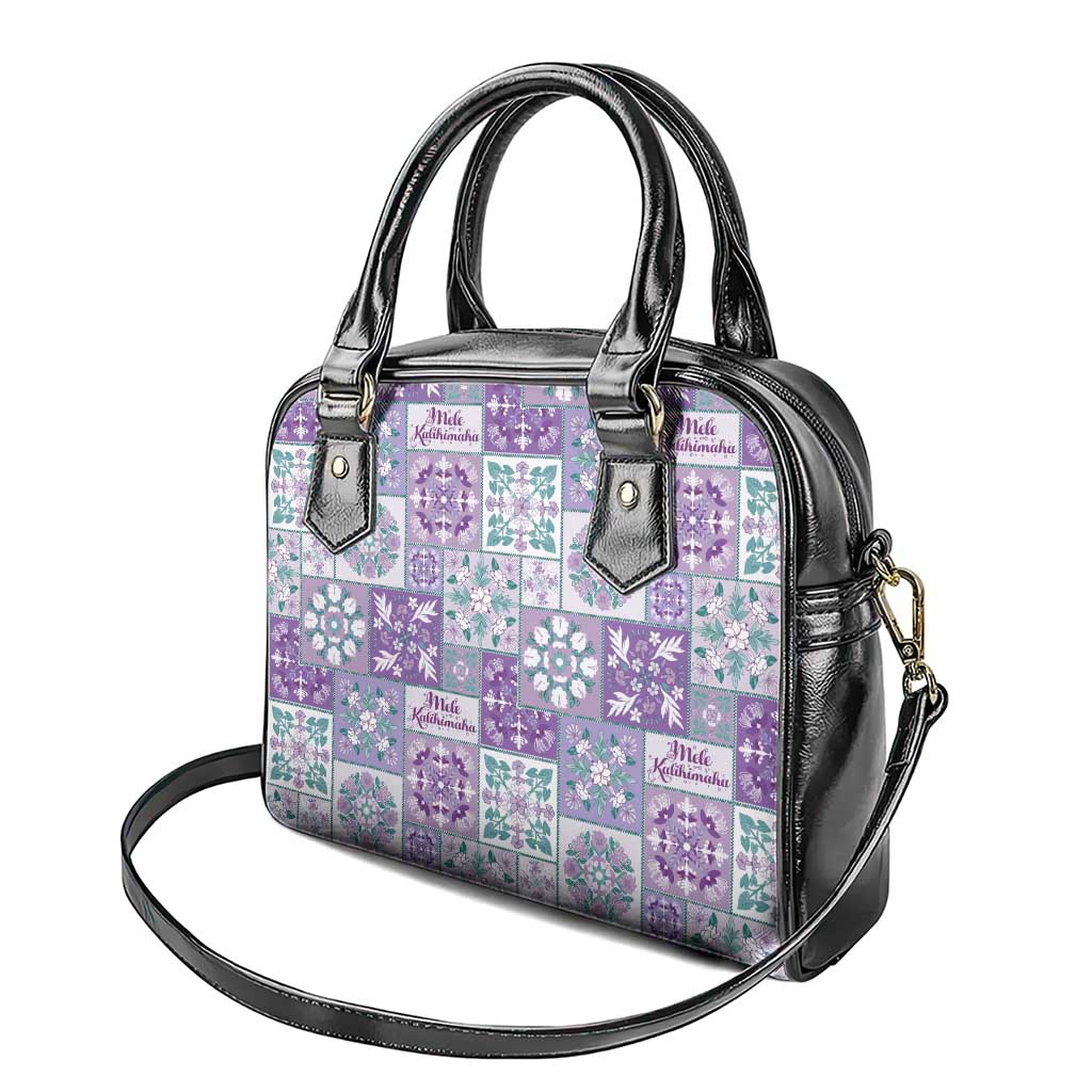 Mele Kalikimaka Hawaii Christmas Shoulder Handbag Poni Seamless Floral Motif - Polynesian Pride