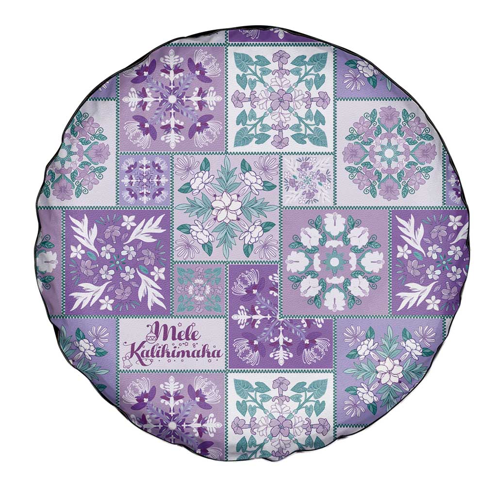 Mele Kalikimaka Hawaii Christmas Spare Tire Cover Poni Seamless Floral Motif LT9 - Polynesian Pride
