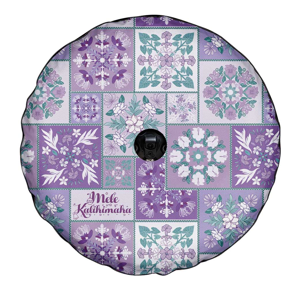 Mele Kalikimaka Hawaii Christmas Spare Tire Cover Poni Seamless Floral Motif LT9 - Polynesian Pride