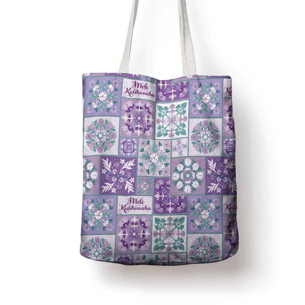Mele Kalikimaka Hawaii Christmas Tote Bag Poni Seamless Floral Motif - Polynesian Pride