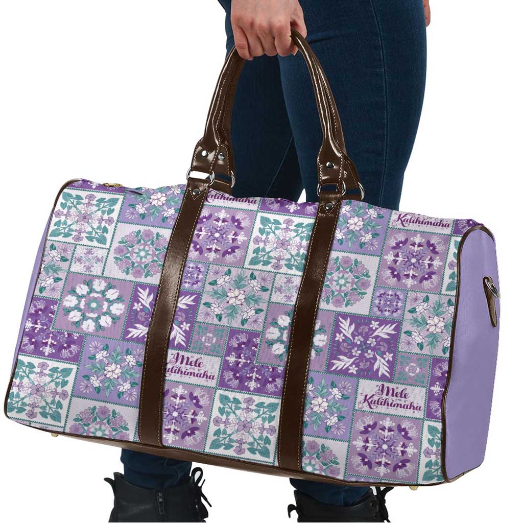 Mele Kalikimaka Hawaii Christmas Travel Bag Poni Seamless Floral Motif - Polynesian Pride