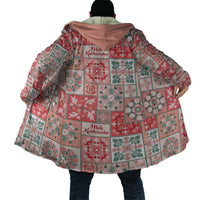 Mele Kalikimaka Hawaii Christmas Cloak Ulaula Seamless Floral Motif - Polynesian Pride