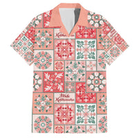 Mele Kalikimaka Hawaii Christmas Hawaiian Shirt Ulaula Seamless Floral Motif LT9 Red - Polynesian Pride
