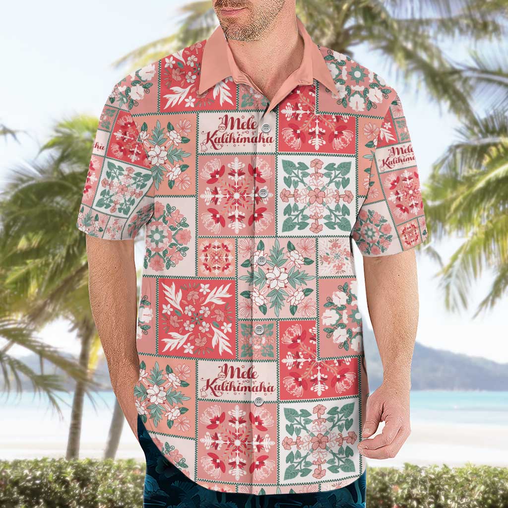 Mele Kalikimaka Hawaii Christmas Hawaiian Shirt Ulaula Seamless Floral Motif LT9 - Polynesian Pride