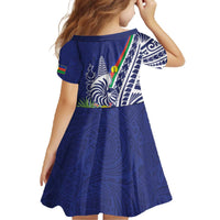 New Caledonia Kagu Bird Family Matching Off The Shoulder Long Sleeve Dress and Hawaiian Shirt Polynesian Tropical Flowers LT9 - Polynesian Pride