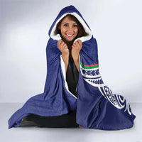 New Caledonia Kagu Bird Hooded Blanket Polynesian Tropical Flowers LT9 - Polynesian Pride