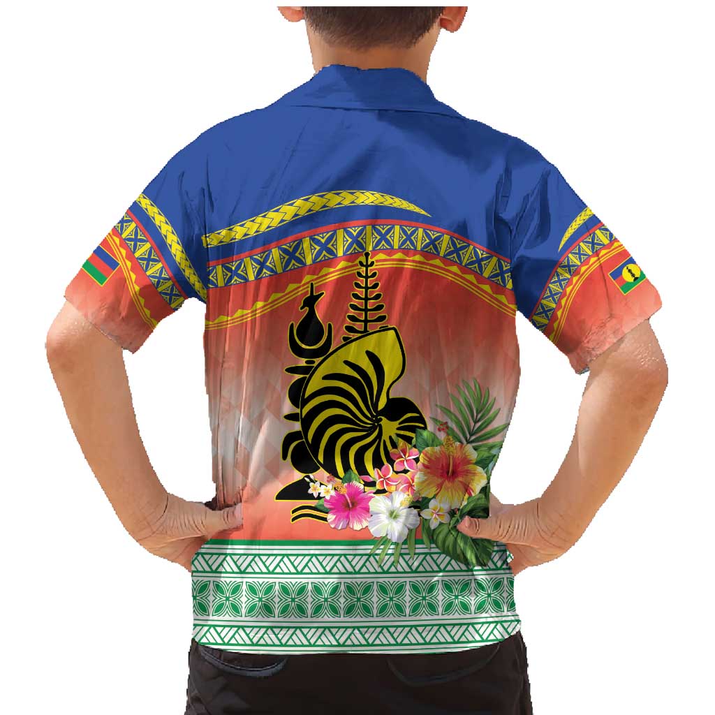 New Caledonia Nautilus Shell Family Matching Mermaid Dress and Hawaiian Shirt Polynesian Tropical Flowers LT9 - Polynesian Pride
