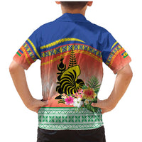 New Caledonia Nautilus Shell Family Matching Mermaid Dress and Hawaiian Shirt Polynesian Tropical Flowers LT9 - Polynesian Pride