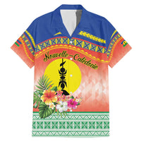New Caledonia Nautilus Shell Family Matching Mermaid Dress and Hawaiian Shirt Polynesian Tropical Flowers LT9 Dad's Shirt - Short Sleeve Red - Polynesian Pride