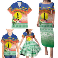New Caledonia Nautilus Shell Family Matching Puletasi and Hawaiian Shirt Polynesian Tropical Flowers LT9 - Polynesian Pride