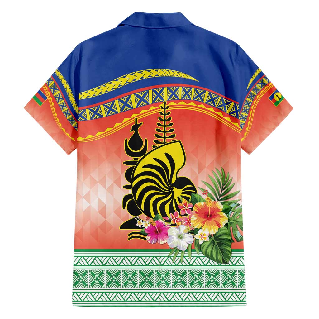 New Caledonia Nautilus Shell Family Matching Short Sleeve Bodycon Dress and Hawaiian Shirt Polynesian Tropical Flowers LT9 - Polynesian Pride