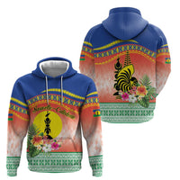 New Caledonia Nautilus Shell Hoodie Polynesian Tropical Flowers LT9 - Polynesian Pride
