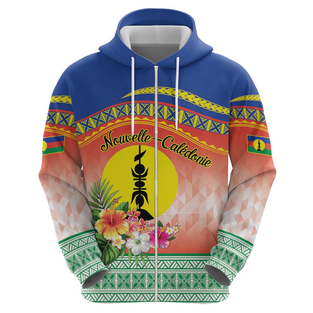 New Caledonia Nautilus Shell Hoodie Polynesian Tropical Flowers LT9 - Polynesian Pride