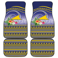 Tokelau Tuluma Car Mats Polynesian Tropical Flowers